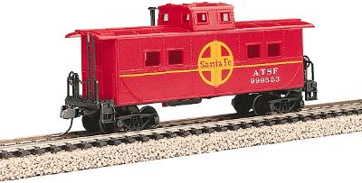 Model Power 726002 HO Atchison, Topeka & Santa Fe 36' Steel Caboose