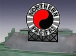 Miller Engineering 1172 HO/N Northern Pacific Animated Billboard Sign