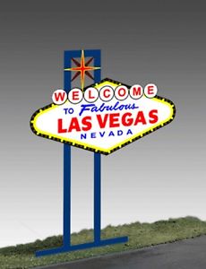 Miller Engineering 1251 HO/N Las Vegas, Animated Neon Style Sign Kit