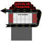 Miller Engineering 1381 HO/O Drive-In Theater Animated Neon Limited Edition Sign