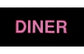 Miller Engineering 1981 O Horizontal Sign Lighting Kits Animated Diner - Large
