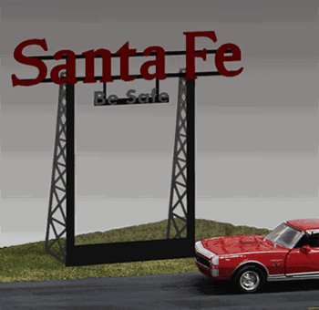 Miller Engineering 5781 O Santa Fe Animated Neon Billboard