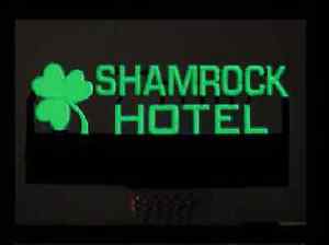 Miller Engineering 6181 O/HO Neon-Like Large Shamrock Hotel Animated Sign