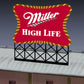 Miller Engineering 8062 N/HO Small Miller High Life Animated Neon Sign Kit