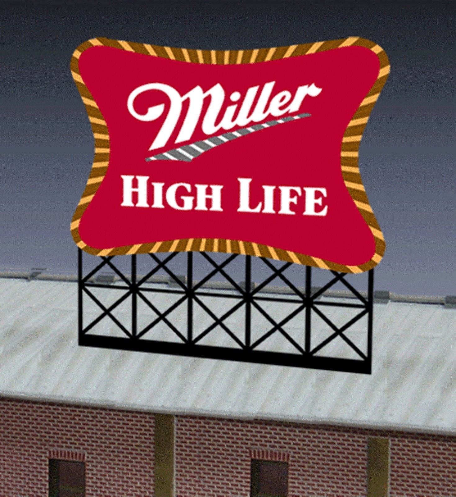 Miller Engineering 8062 N/HO Small Miller High Life Animated Neon Sign Kit