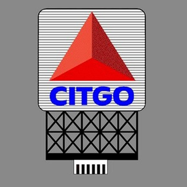 Miller Engineering 8781 HO/O Scale Citgo Animated Neon Billboard Sing
