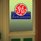 Miller Engineering 8835 HO/O GE Appliances Flashing Neon Window Sign Light Works
