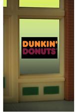 Miller Engineering 8995 HO/O Dunkin' Donuts Flashing Neon Window Sign
