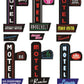 Miller Engineering 68821-L N/HO Medium LH Neon-Like Vertical Hotel/Motel Sign