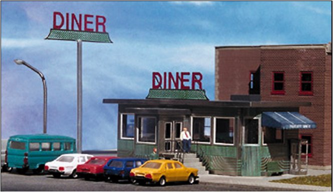 Miller Engineering 160100 N Parkway Diner Brass Building Kit