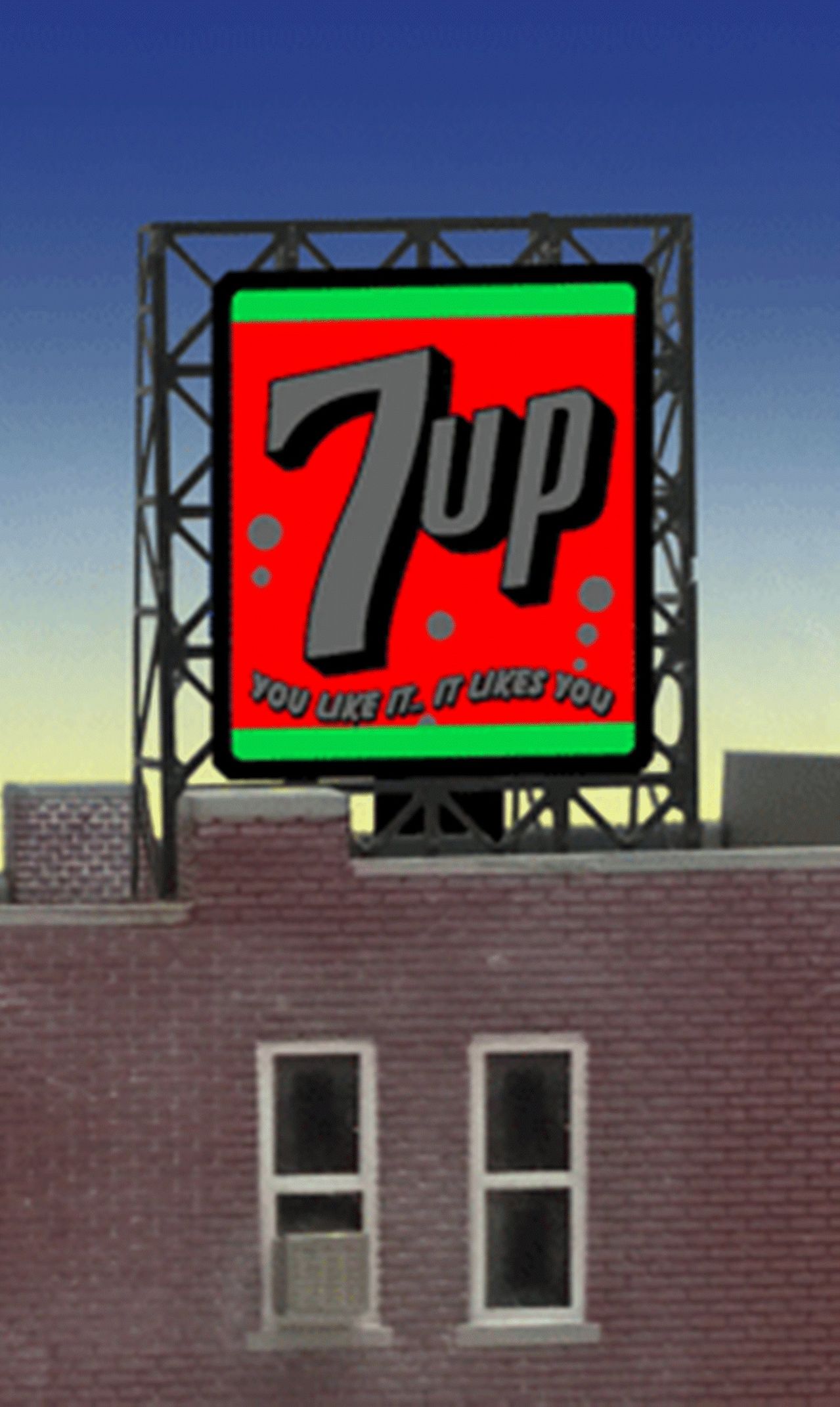 Miller Engineering 338945 N/Z 7Up Rooftop Sign