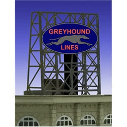 Miller Engineering 338950 N/Z Greyhound Animated Neon Billboard Small