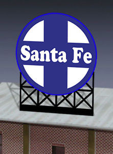 Miller Engineering 440552 HO/N Santa Fe Animated Neon Billboard Medium