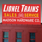 Miller Engineering 441012 N/HO Madison Hardware Animated Neon Billboard