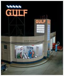 Miller Engineering 879310 HO Lighting Kit For Gulf Gas Station