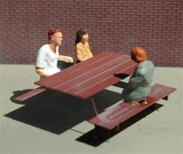 Miller Engineering 879440 HO City Details Picnic Tables (Pack of 2)