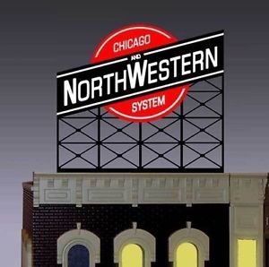 Miller Engineering 880201 HO/O Chicago & North Western Animated Neon Billboard