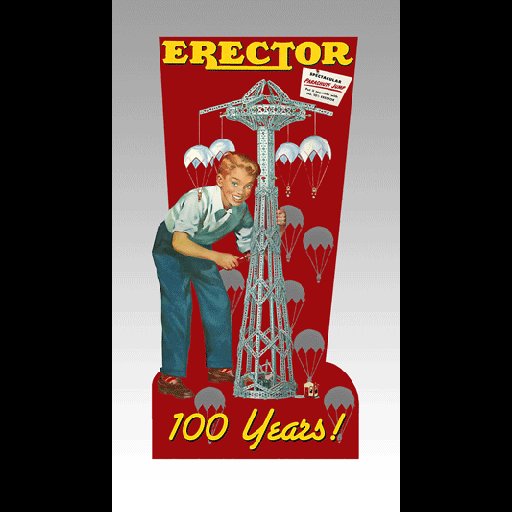 Miller Engineering 881201 HO/O AC Gilbert Erector 100 Year Anniversary Billboard