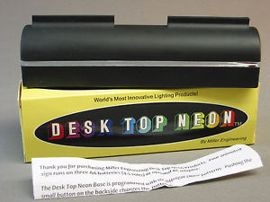 Miller Engineering 002 O Desk Top Neon Sign Base