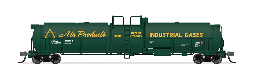 Broadway Limited 3830 N Air Products Cryogenic Tank Car #80058