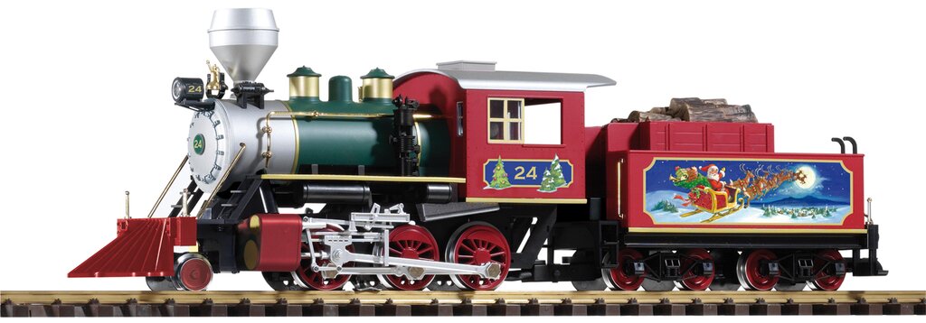Piko 38230 G Scale North Pole Express Mogul Steam Locomotive #24