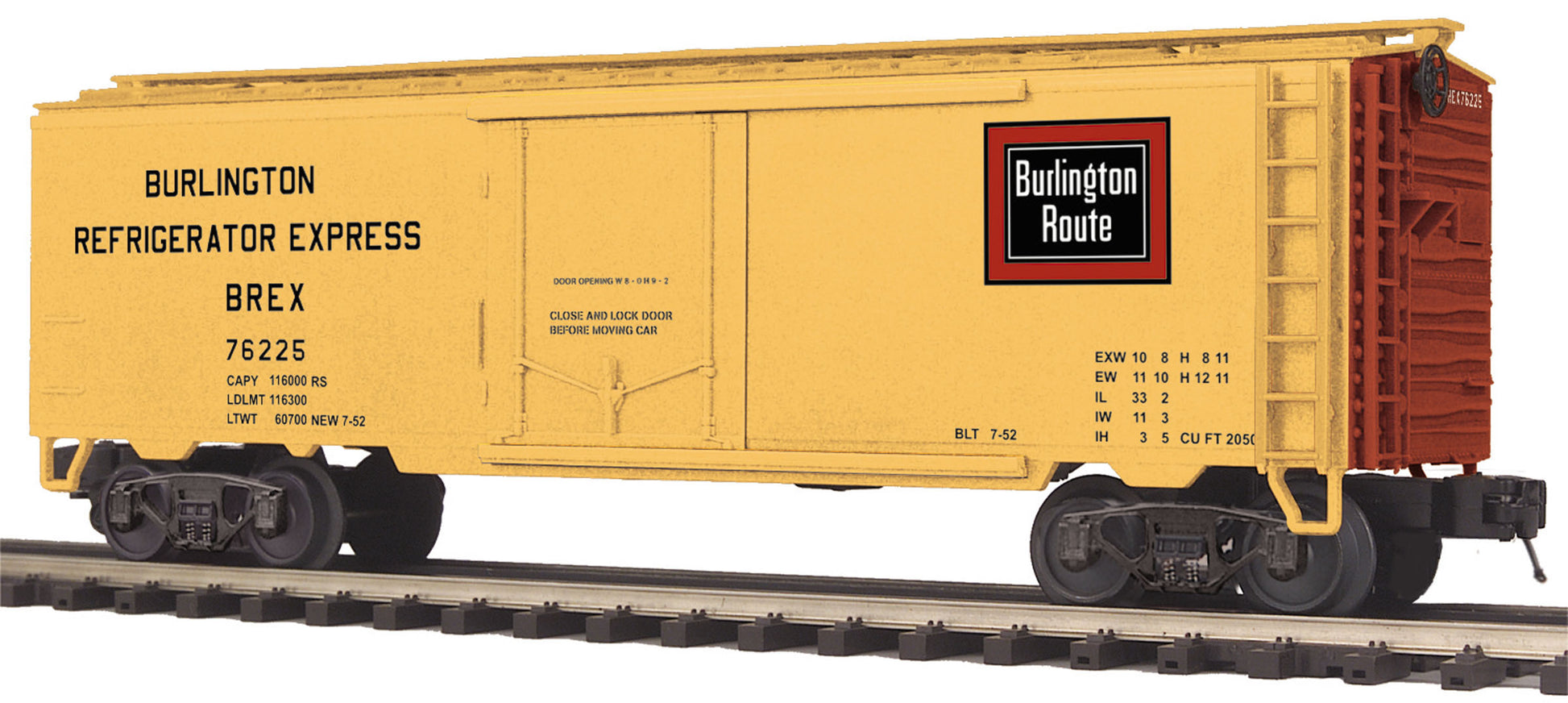 MTH 20-94261 O Chicago, Burlington & Quincy BREX Reefer Car