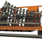 MTH 20-95141 O CSX 60' Flat Car with ScaleTrax O-31 Switch #920681/920683