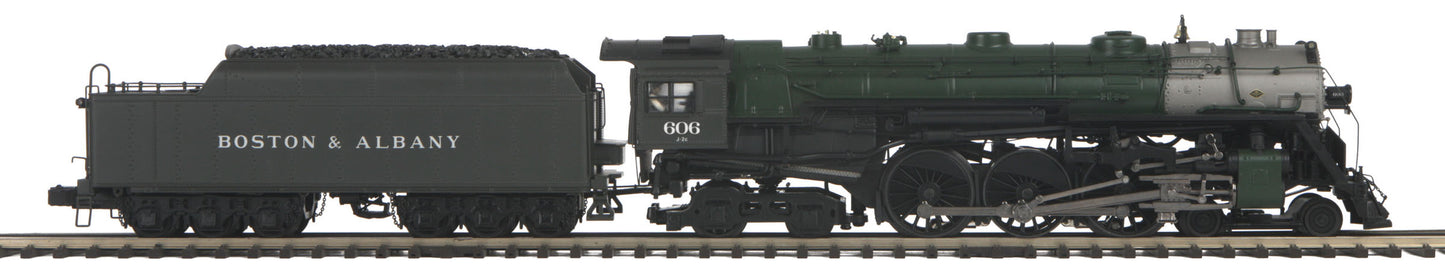 MTH 22-3583-2 O Boston & Albany 4-6-4 J-1e Hudson Steam Engine #606