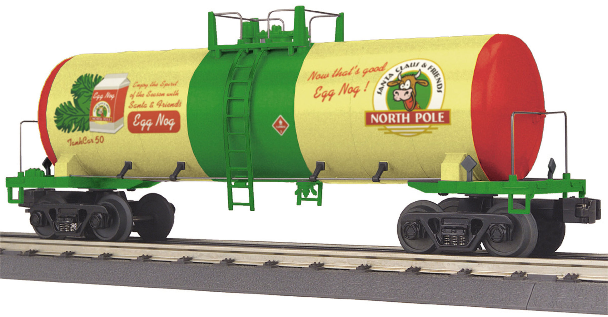 MTH 30-73443 O Christmas Modern Tank Car #50