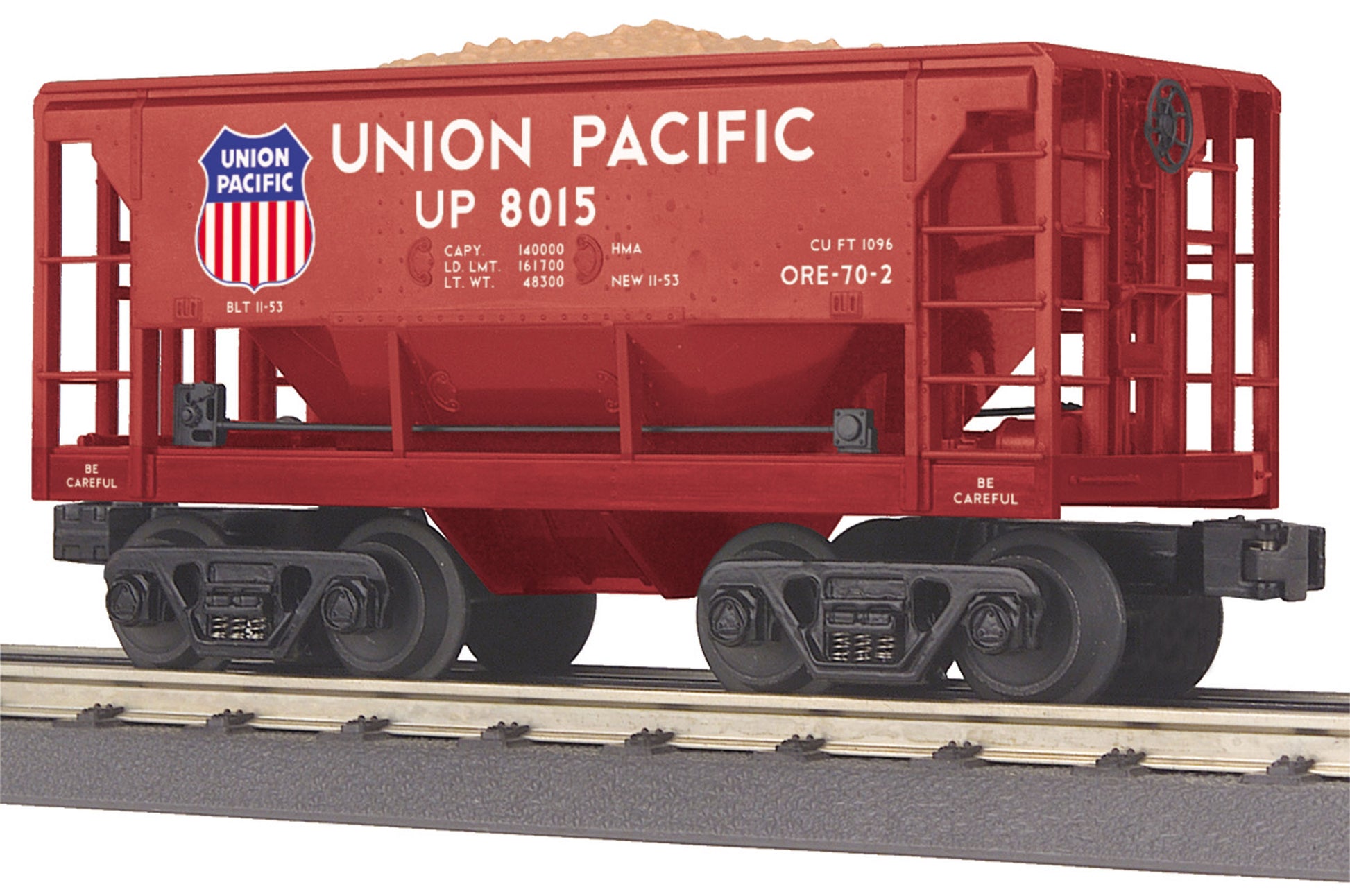 MTH 30-75516 O Union Pacific RailKing Ore Car w/Ore Load #8015