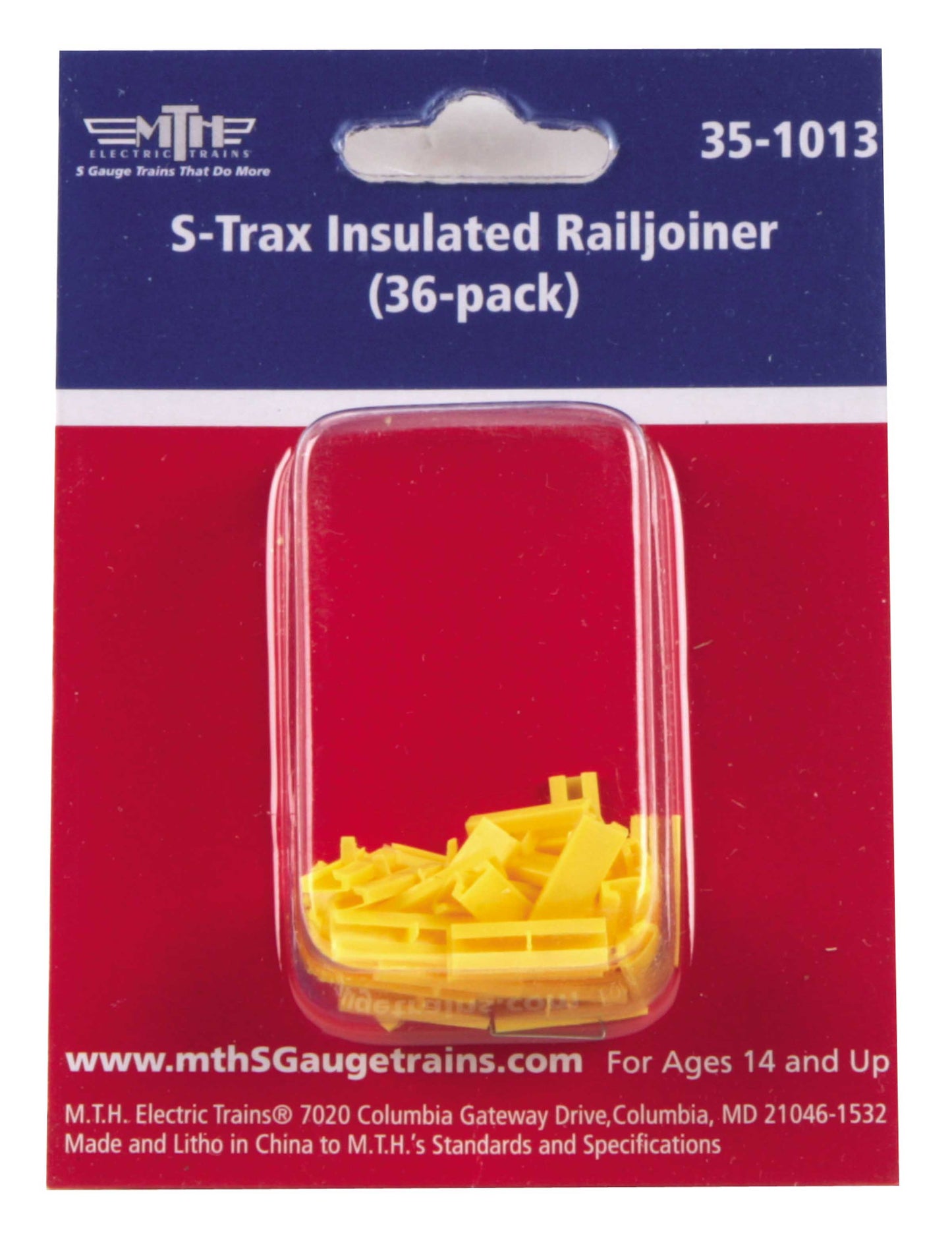 MTH 35-1013 S Insulated Railjoiner For STrax (Pack of 36)