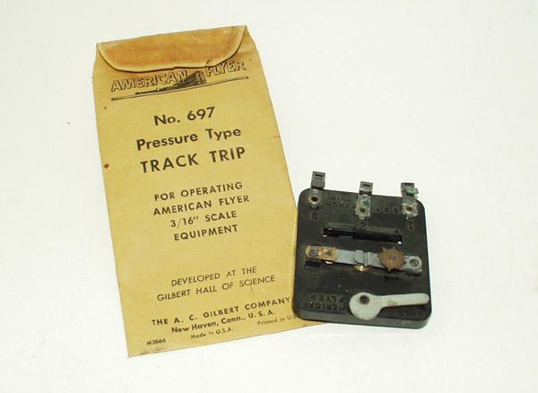 American Flyer 697E S Scale Track Trip with Black Bakelite Base in Envelope