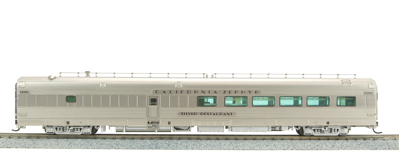 Broadway Limited 1506 HO Silver Western Pacific Zephyr 48-Seat Dining Car # 841
