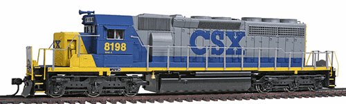 Broadway Limited 5272 HO CSX EMD SD40-2 Low Nose Diesel Locomotive w/Sound #8198
