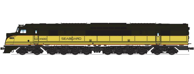 Broadway Limited 2508 HO Seaboard Air Line Baldwin Centipede Diesel Loco #4500