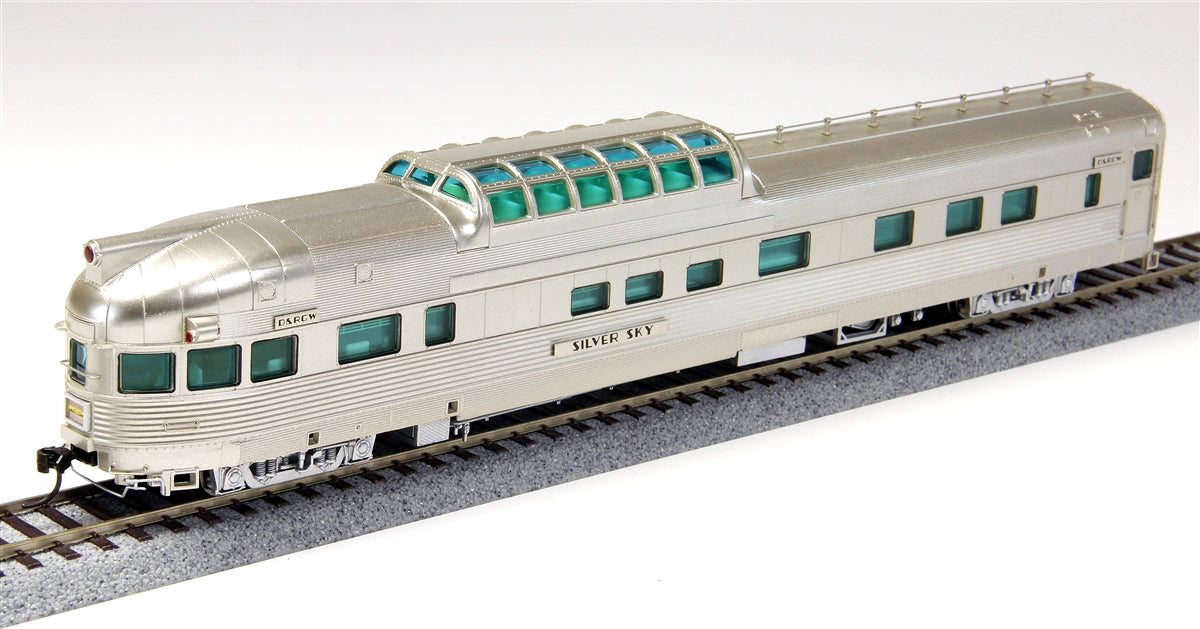 Broadway Limited 1558 HO Rio Grande Zephyr 1-3 Vista Dome #1145
