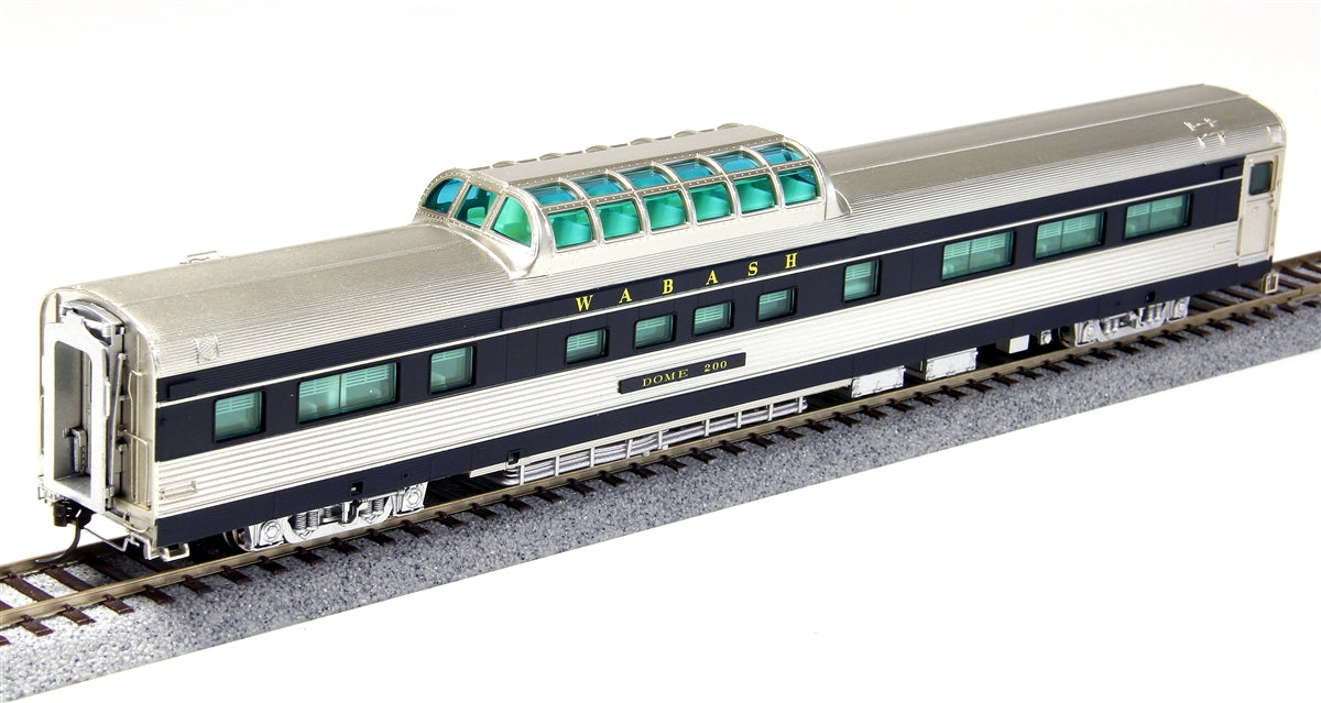 Broadway Limited 1150 HO Wabash Budd Dome-Coach Wabash Bluebird #200