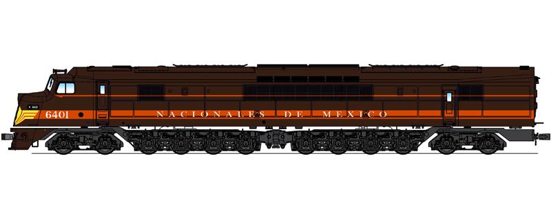 Broadway Limited 2506 HO National Railways of Mexico Baldwin Centipede #6401