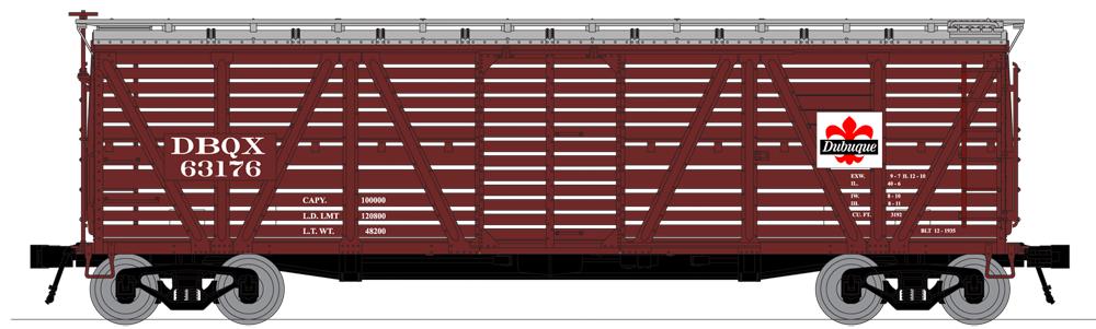 Broadway Limited 3357 N Dubuque Packing Company DBQX PRR K7 Stock Car