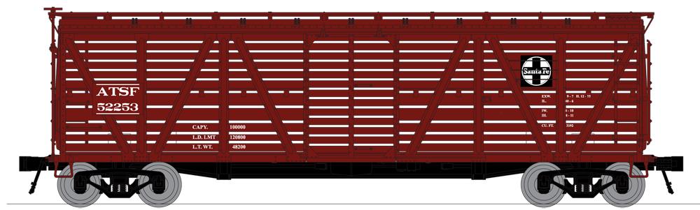 Broadway Limited 3365 N Santa Fe PRR K7 Stock Car with Mule Sounds