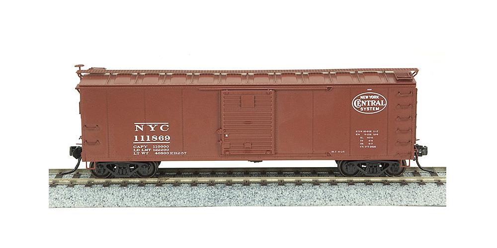 Broadway Limited 3401 N NYC 40' Steel Boxcar w/7-8 Corrugated Ends (Pack of 4)