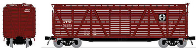 Broadway Limited 4130 HO Atchison, Topeka & Santa Fe PRR K7 Stock Car (4)