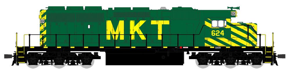 Broadway Limited 4222 HO MKT EMD SD40-2 Low-Nose Diesel Locomotive #632