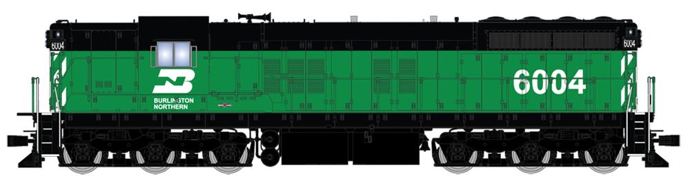 Broadway Limited 4230 HO Burlington Northern EMD SD7 Paragon3™ #6004