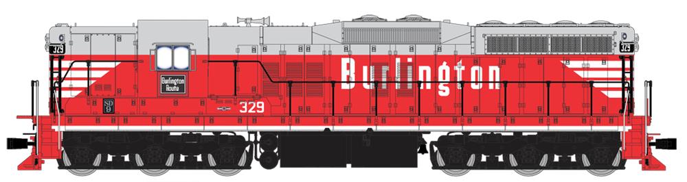 Broadway Limited 4247 HO Chicago,Burlington & Quincy EMD SD9 Paragon3™ #334