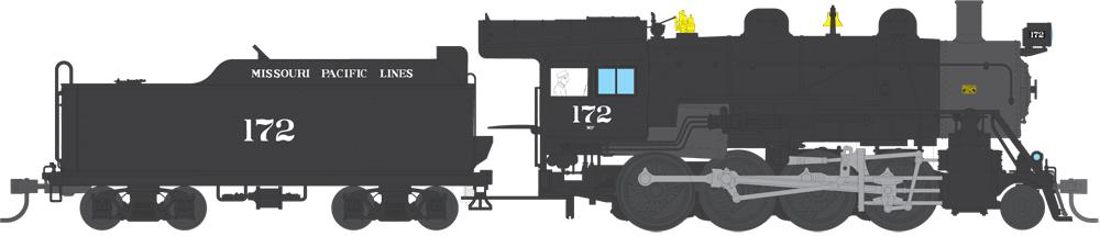 Broadway Limited 4319 HO Missouri Pacific 2-8-0 Consolidation Paragon3™ #172