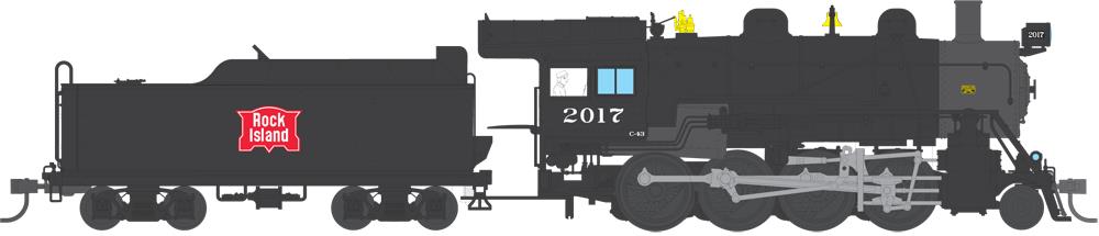 Broadway Limited 4320 HO Rock Island 2-8-0 Consolidation Paragon3™ #2017