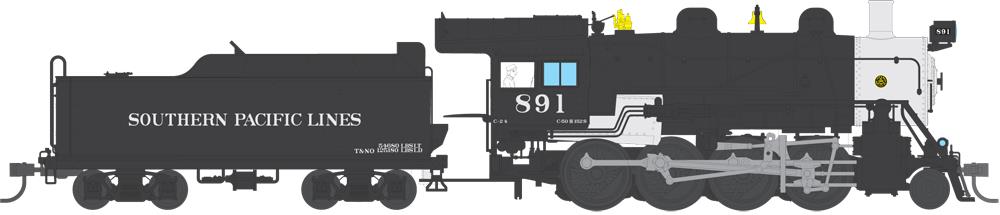 Broadway Limited 4322 HO SP 2-8-0 Consolidation Steam Loco Sound/DCC/Smoke #891