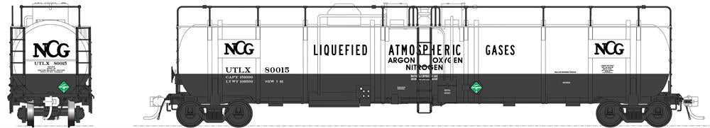 Broadway Limited 6113 HO UTLX NCG High-Capacity Cryogenic Tank Car