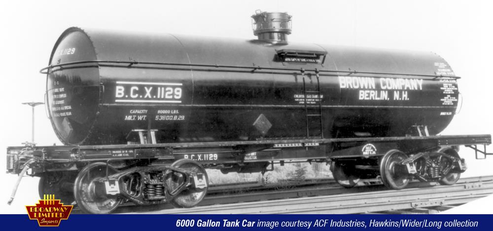 Broadway Limited 6126 HO ACF Type 6,000-Gallon Tank Car Set A (Pack of 4)